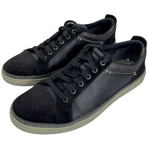Clarks Sneakers - Lorsen Edge - Mens 8 1/2 - Black - Suede & Leather Shoes